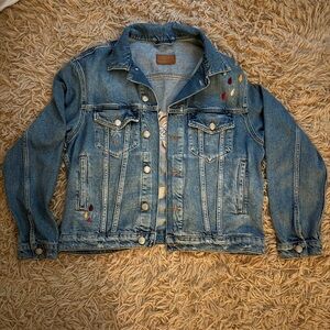 zara blue denim jacket